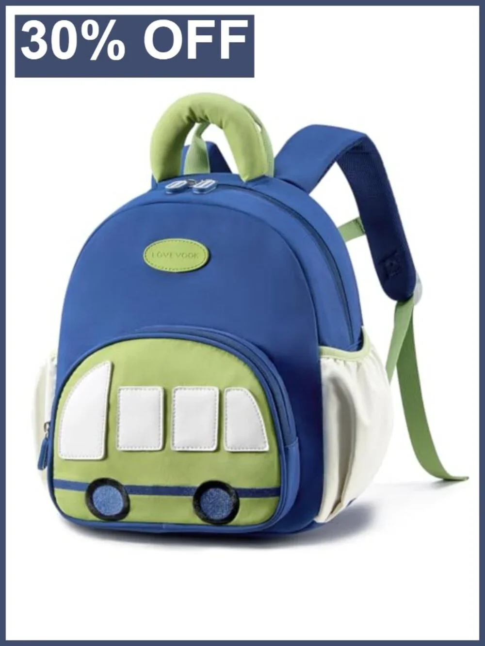 Toddler Backpack for Kids 2-4, Lightweight School Bookbag with Leash, Polyester